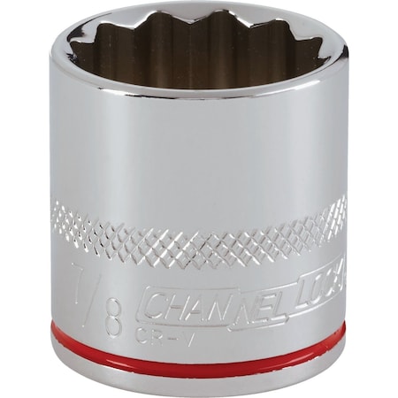 Channellock 3/8'' Drive 7/8'' 12-Point Shallow Standard Socket 347256