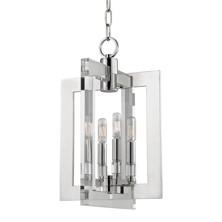 Hudson Valley Lighting Wellington 4 Light Pendant 12 In. Polished Nickel 9312-PN