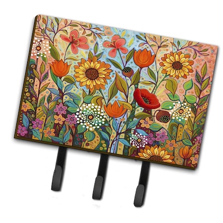 Carolines Treasures 6 x 2 x 9 in. Joy in the Morning Flowers Leash or Key Holder PPD3017TH68