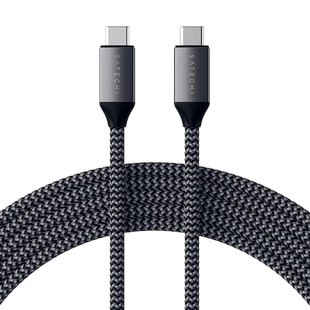 Satechi Usb C To Usb C 100w Cable 6.5ft, Space Gray ST-TCC2MM