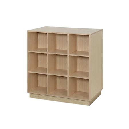 Made4Mattress 12 in. 18 Wood Cubbie Double Sided Display, Maple MA1105532