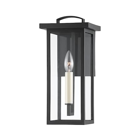 Troy Lighting Eden 1 Light Wall Sconce 6.5 In. Textured Black B7521-TBK
