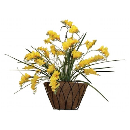 Austram 14in. Black Lotus Hanging Planter With Chain - Pack of 12, 12PK 25120534