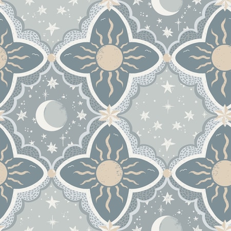 York Wallcoverings Sol and Mane Blue Wallpaper MB29034