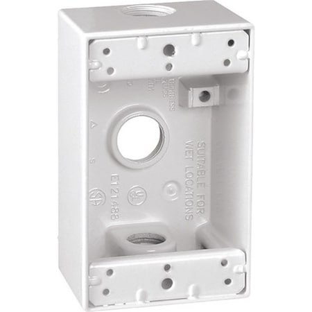 Sigma 14250WH 1 Gang White Weatherproof Outlet Box 3425980