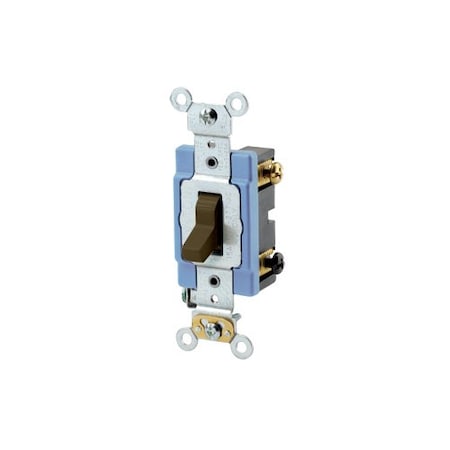 Leviton Wall Switch, 1/2 hp, Toggle, 15 A, Brown 1203-2