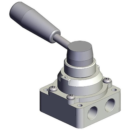 Smc Hand Valve, Closed, VH, Three-Position VH200-N02-R