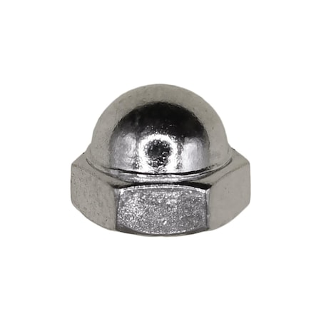 Auveco #8-32 x 5/16in Steel Acorn Cap Nut - Nickel, 100PK 11179