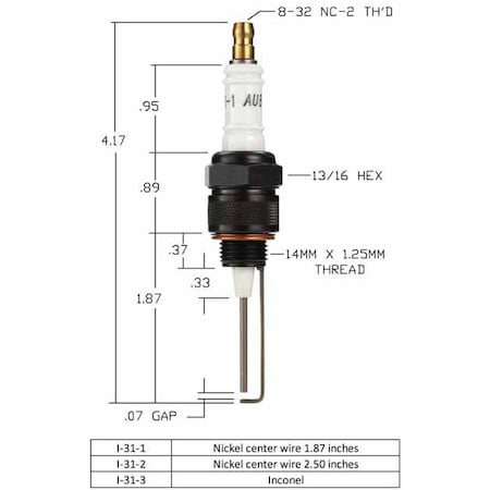 Auburn I-31-1 Spark Plug 14Mm CS12990