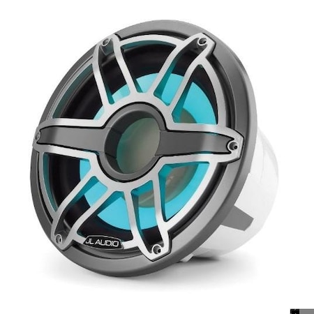 Jl Audio 12in Marine Subwoofer, 600W, 4ohm, Gunmetal Titan. Sport Grille, RGB LED, EA., 93674, 010-03289-00 93674/010-03289-00
