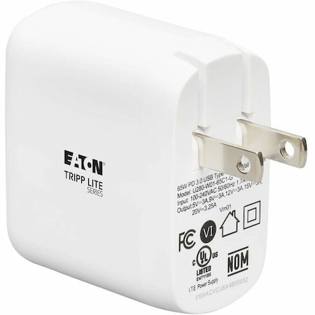 Tripp Lite USB C WALL CHARGER 65W GAN U280-W01-65C1-G