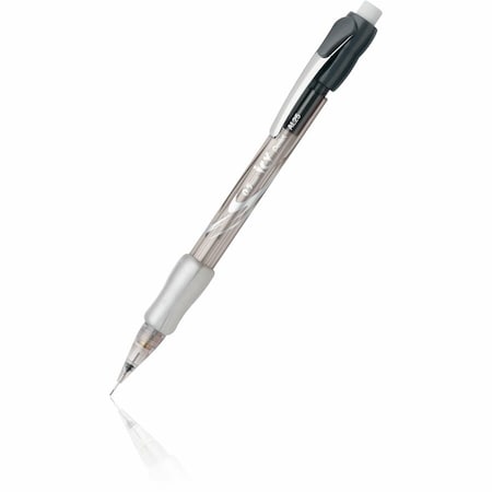 Pentel Icy Mechanical Pencil, 0.5 mm, HB (No 2), Black Lead, Translucent Ice/Black Barrel, PK12 PENAL25TA