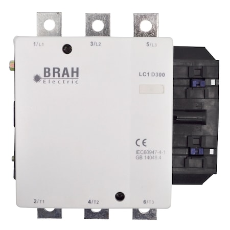 Brah Electric , Direct Replacement 400A 600V 3P with 110/120VAC Closing Coil for TeSys D Contactor LC1D300 BLC1D300