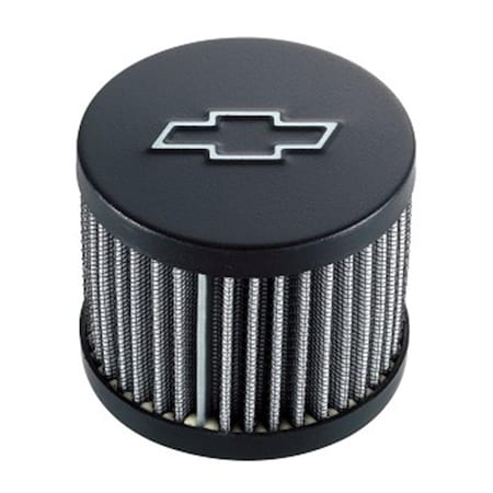 Powerplay 141614 3 in. Round Crankcase Breather Cap - Black PO745801