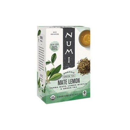 Numi Organic Tea Mate Lemon, Box, Caffeinated, 108 PK 10250
