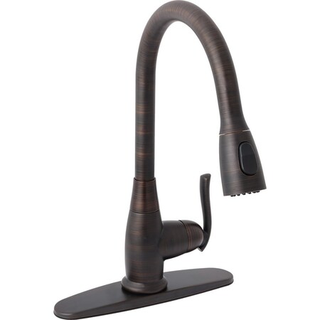 Home Impressions 1-Handle Lever Pull Down Kitchen Faucet Oil Rubbed Bronze FP4AF268RW-JPA1