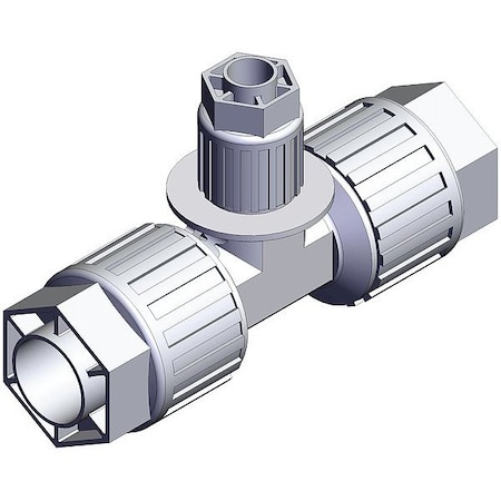 Smc High Purity Fitting, Reducer, PFA, Tee LQ3T6A-R2
