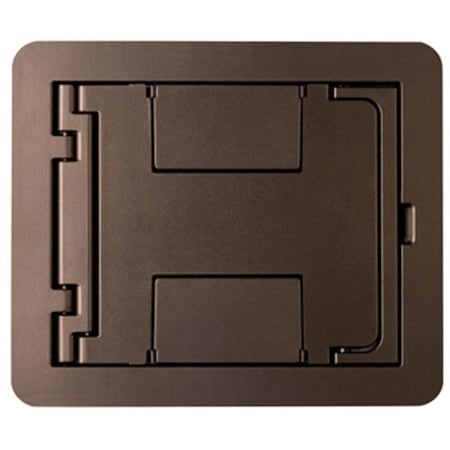 Wiremold Blank Cover Assembly, Brown, Brass FPBTCBS