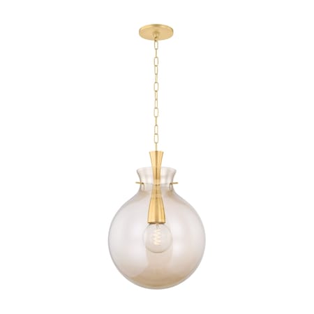 Mitzi Reva 34in wide 5 Light Chandelier in Aged Brass H1064805-AGB