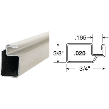 Prime-Line Make-2-Fit 3/4x3/8x72 Wht Aluminum Screen Frame PL14056