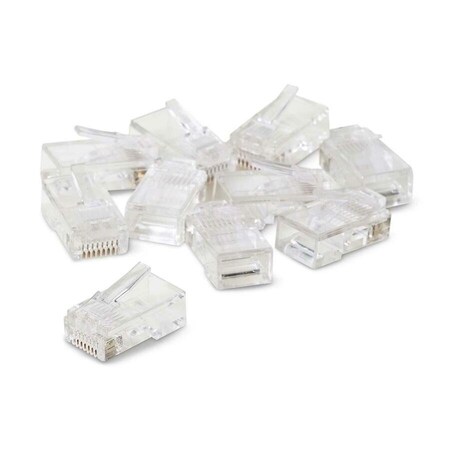Belkin Belkin 50 Micron RJ45 Plugs - 10 - RJ-45 Network Male - Clear R6G088-R-10