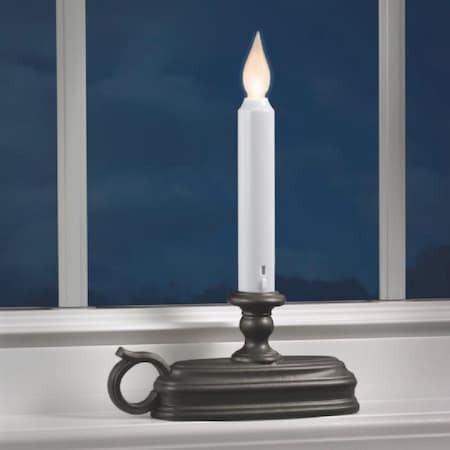 Xodus Deluxe 6'' W. x 9'' H. x 1.75'' D. Aged Bronze LED Battery Operated Candle FPC1325A