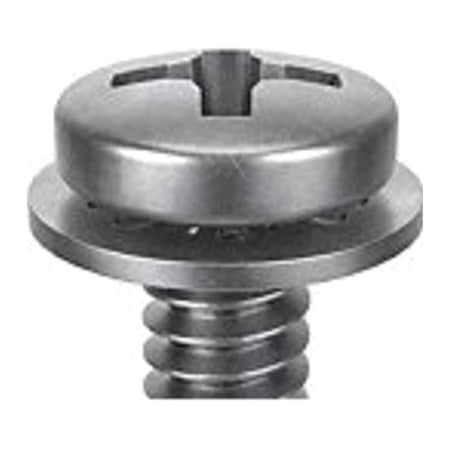 Lindstrom #2-56 x 1/8 in Phillips Pan Machine Screw, Zinc Plated Steel, 100 PK MPPII0-200120-100P