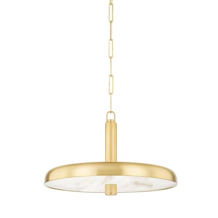 Hudson Valley Lighting Reynolds 1 Light Pendant 19.75 In. Aged Brass 3820-AGB