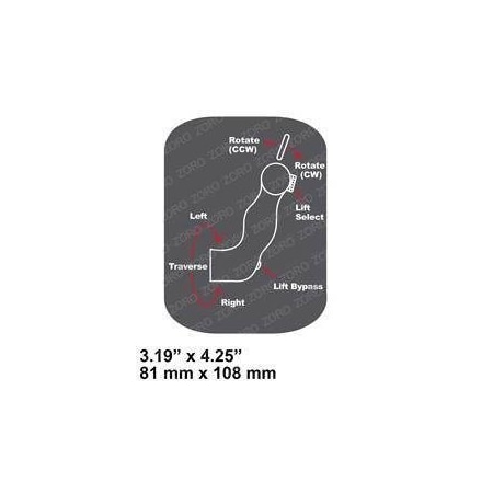 Raymond REPLACEMENT DECAL, LH CONTROL HANDLE 412-624-001