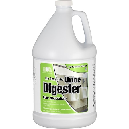 Hospeco Urine Digester with Odor Neutralizer, Cucumber Melon Fragrance - Case of 4 Gallons 128ZCM