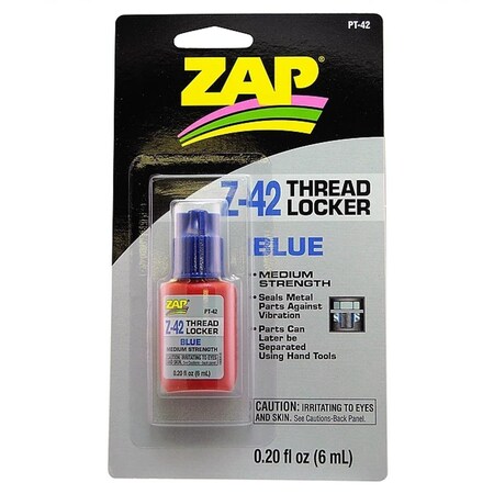 Zap Glue 0.2 oz Blue Thread Locker Bottle PAAPT-42