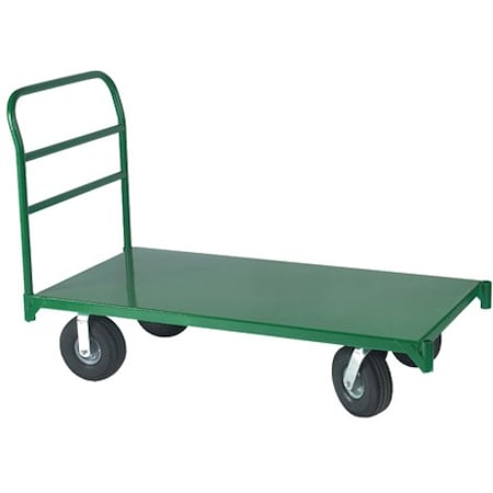 Partners Brand Metal Platform Cart, 24" x 48", Green, 1/Each WS1020