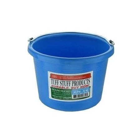 Tuff Stuff Prods 8 QTS ROUND BUCKET SKY BLUE KMCRN101SB