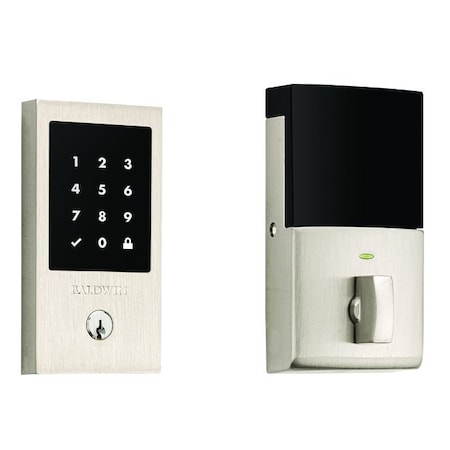 Baldwin Baldwin Z-Wave Minneapolis Touchscreen Deadbolt with Schlage C Keyway Lifetime Satin Nickel Finish 8225056ZW