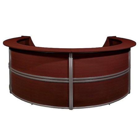 Regency Reception Desk, Steel Frame, 142 in W 77294MH