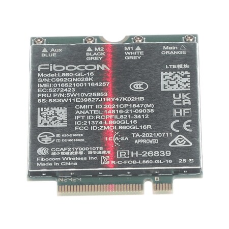 Lenovo WIRELESS WIRELESS, WAN, FBC, L860 5W10V25853