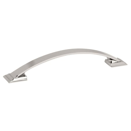Amerock Candler 5-1/16 inch 128mm Center-to-Center Polished Nickel Cabinet Pull 2000697