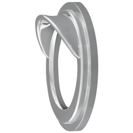 Replacement For Peterbilt 386 Year 2014 Chrome Plastic Snap On Pyrometer Gauge Bezel W/ Visor