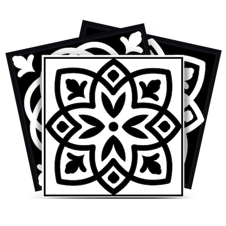 Homeroots 6" X 6" The Night Sky Mosaic Peel And Stick Removable Tiles 390660