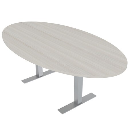 Skutchi Designs 4 Person Conference Table With Power Unit | 7' Oval Table | Harmony Series HAR-OVL-48X84-T-K458-NA