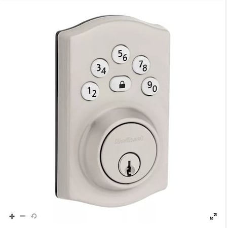 Kwikset Powerbolt 240 Series 992400-002 Keypad Electronic Lock, 3 Grade, Zinc, Satin Nickel 240TRL15RBP4AL