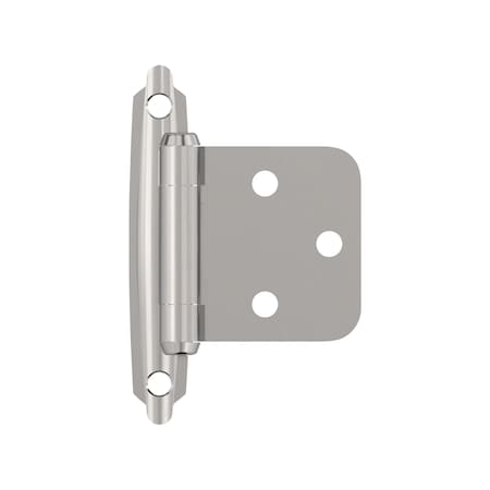Amerock Variable Overlay Self-Closing, Face Mount Polished Chrome Hinge - 1 Pair BPR342926