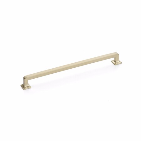 Schaub 10in Center to Center Menlo Park Cabinet Pull Signature Satin Brass Finish 524-SSB