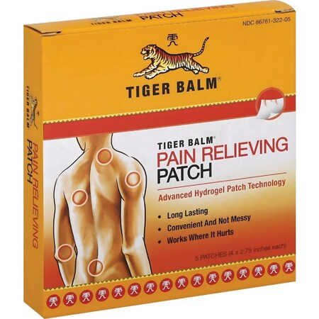 Tiger Balm Small Pain Relieving Patch, 5-Count T-32206