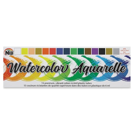 Roomfactory Niji Water Color Set, 15 Colors RO3730122