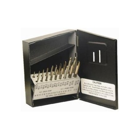 Norseman Drill & Tool Norseman SP19T Type 20AG Spiral Point Flute HSS Tap Set, 19 Piece 61600