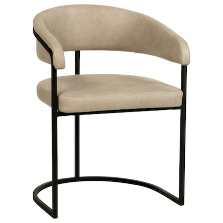 Leisuremod Aero Collection Modern Dining Chair in Oatmeal AC23OA