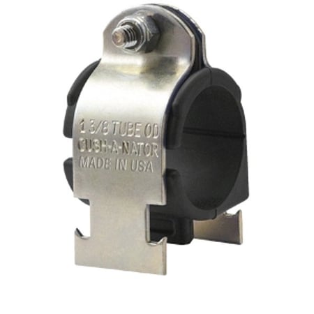 Cush-A-Nator Vibration-Dampening Strut Clamp Standard, 2 in Tube, Steel, TPE Cushion CN32