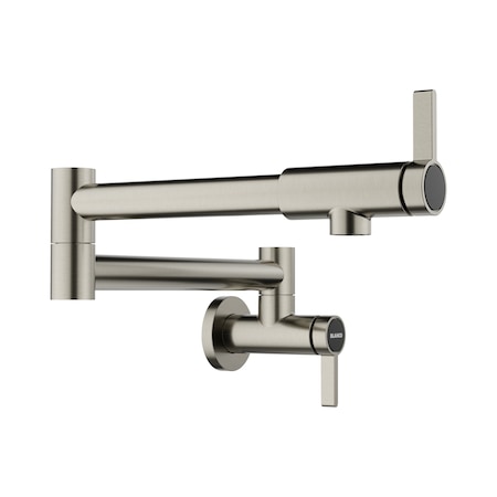 Blanco culina Pot Filler 1.5 GPM, Satin Platinum 443254