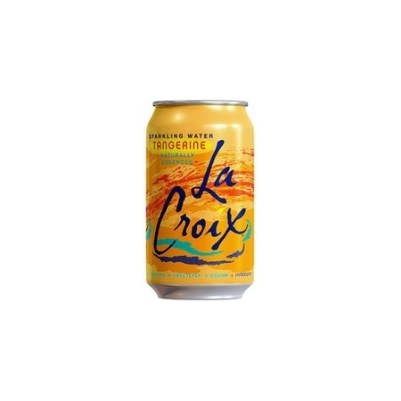 Lacroix Tangerine Flavored Sparkling Water, Ready-to-Drink, 12 fl oz (355 mL), Tangerine, 2, 2PK NAV40106